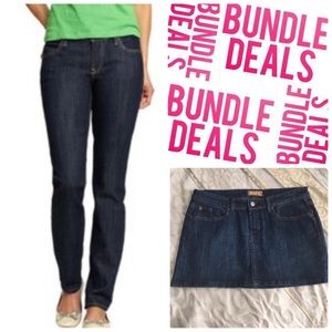 BUNDLE SOLD‼️Low rise diva jeans & mini skirt